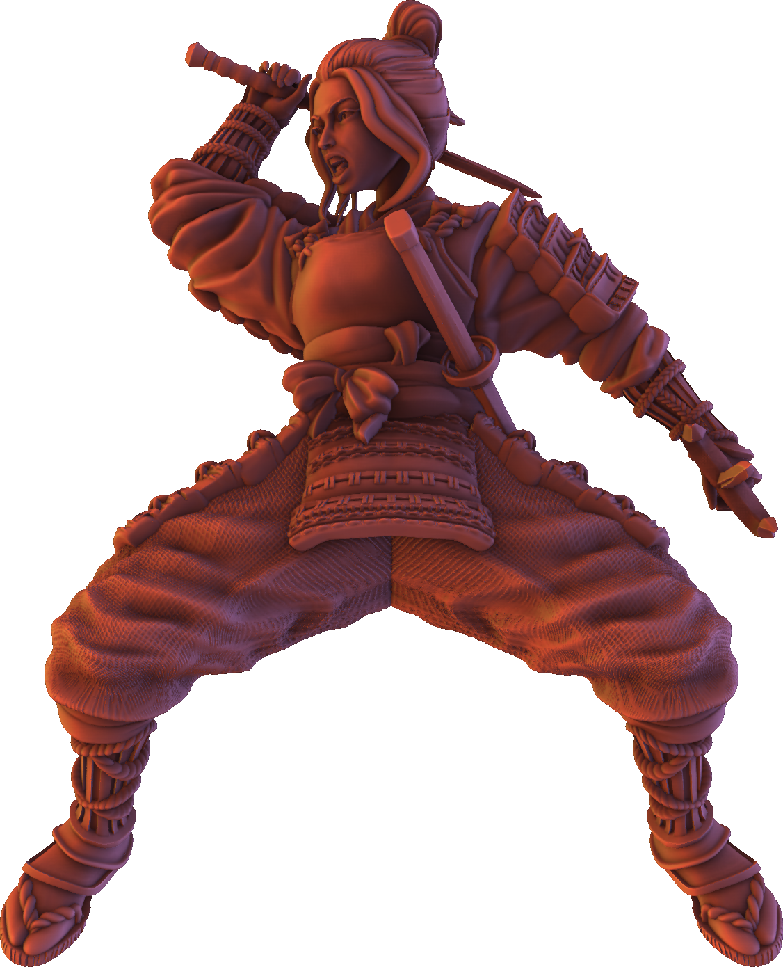 Forged Path - Tokugawa Bushido - Cavalry Sai - DnD/Pathfinder/TTRPG Figure