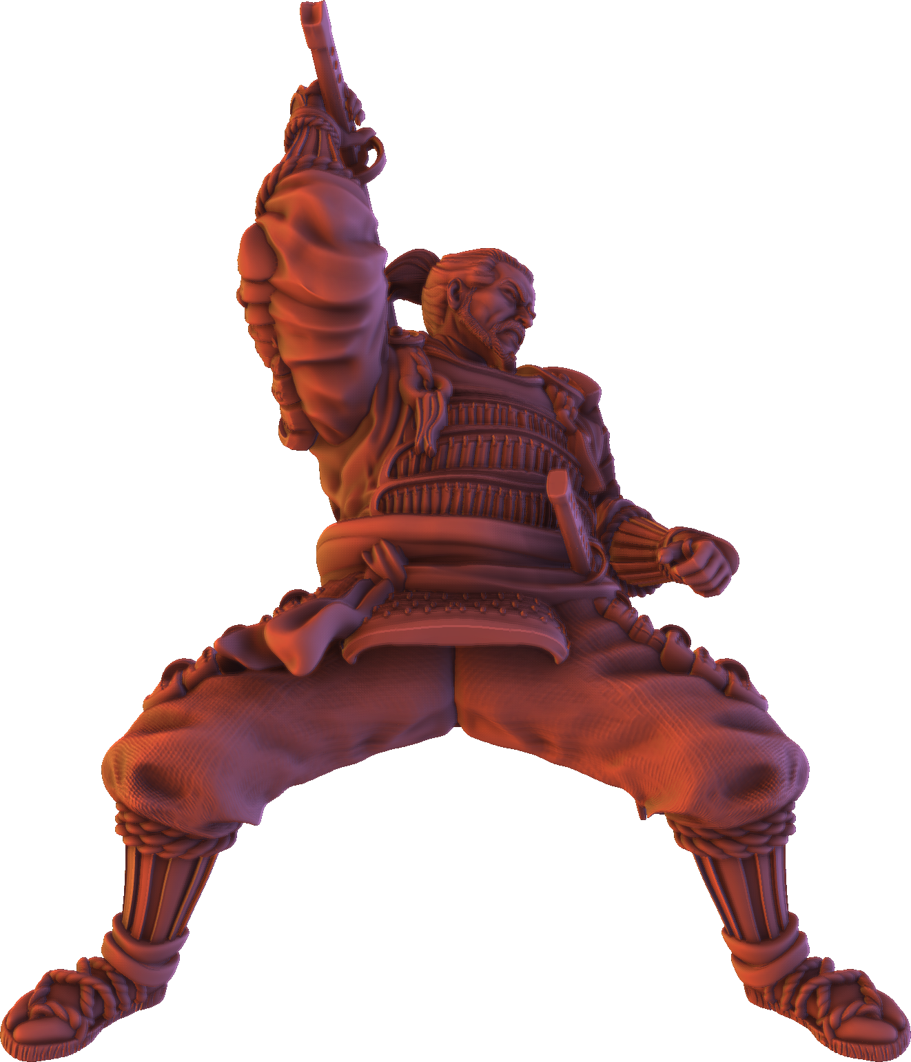 Forged Path - Tokugawa Bushido - Cavalry Sword - DnD/Pathfinder/TTRPG Figure