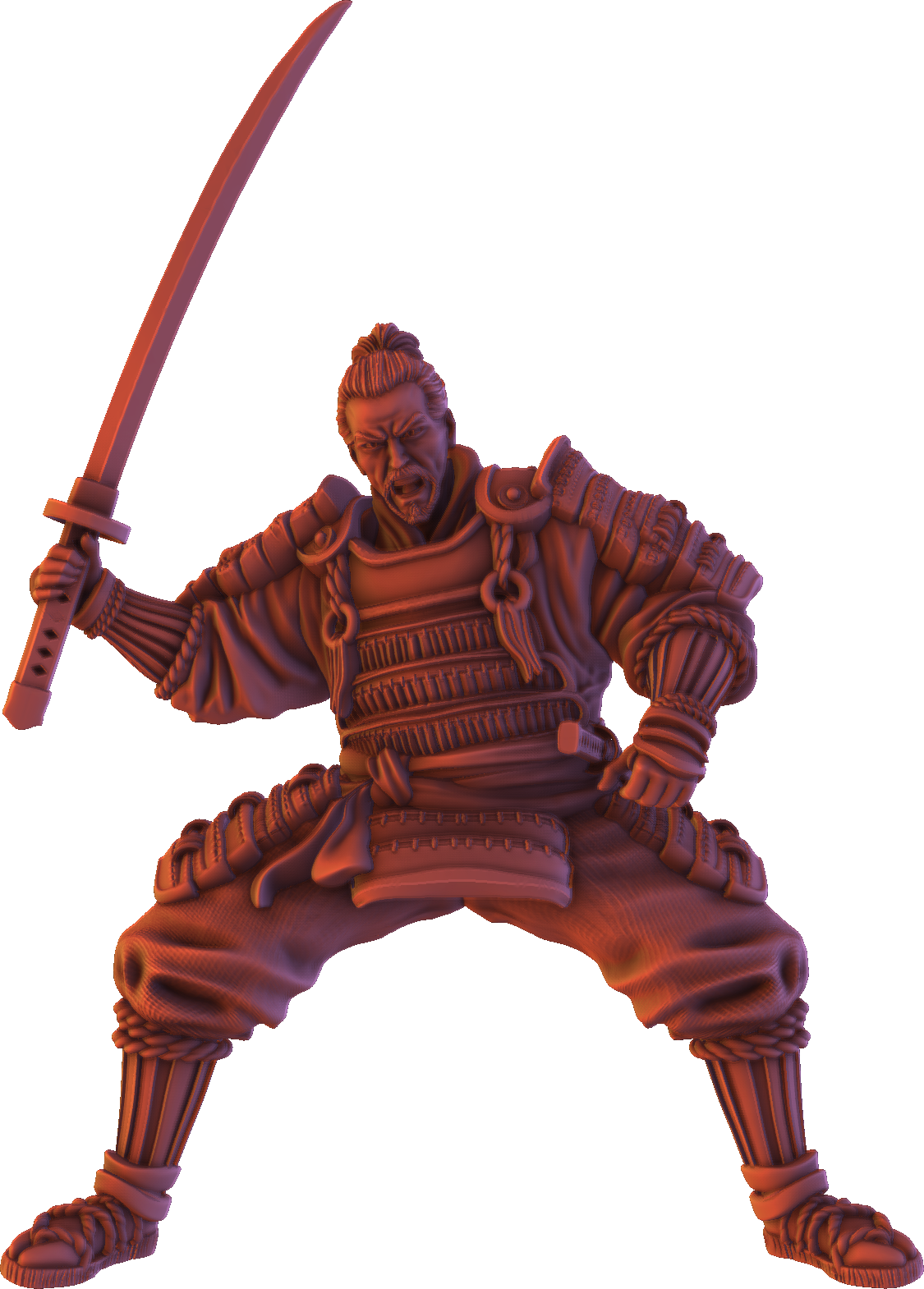 Forged Path - Tokugawa Bushido - Cavalry Sword - DnD/Pathfinder/TTRPG Figure