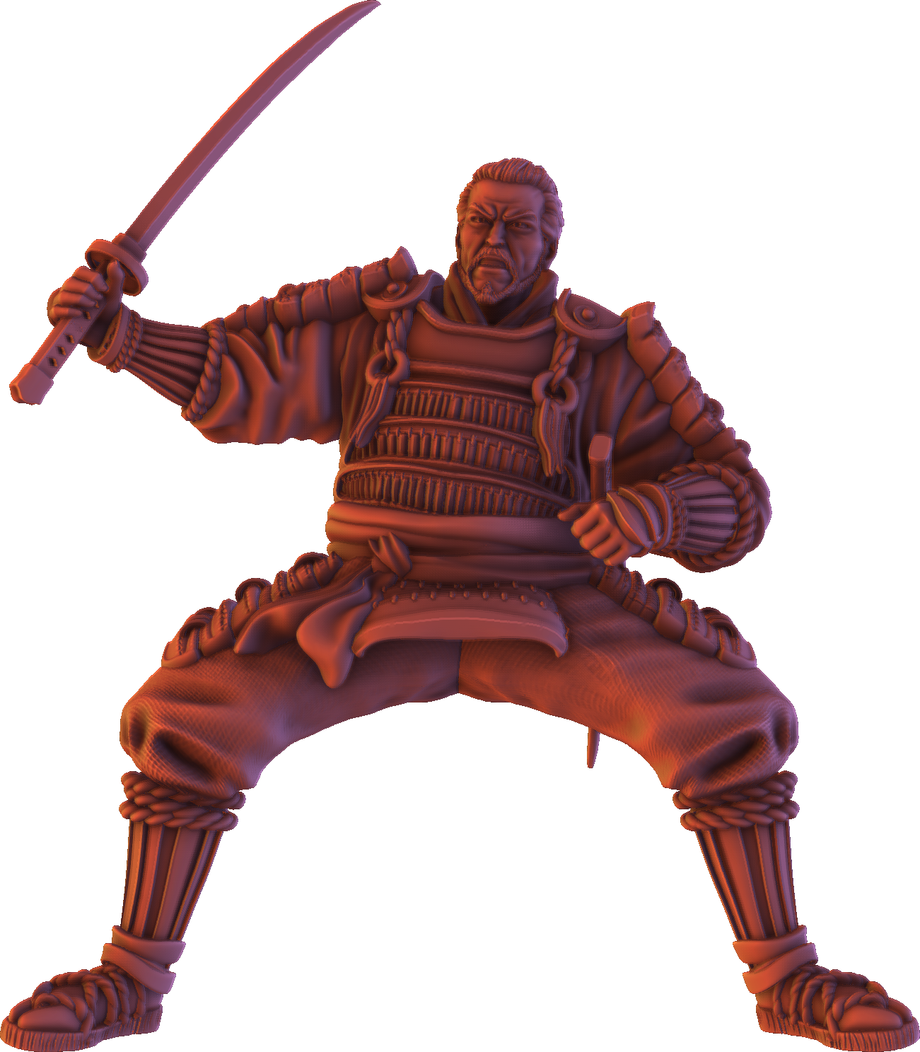 Forged Path - Tokugawa Bushido - Cavalry Sword - DnD/Pathfinder/TTRPG Figure