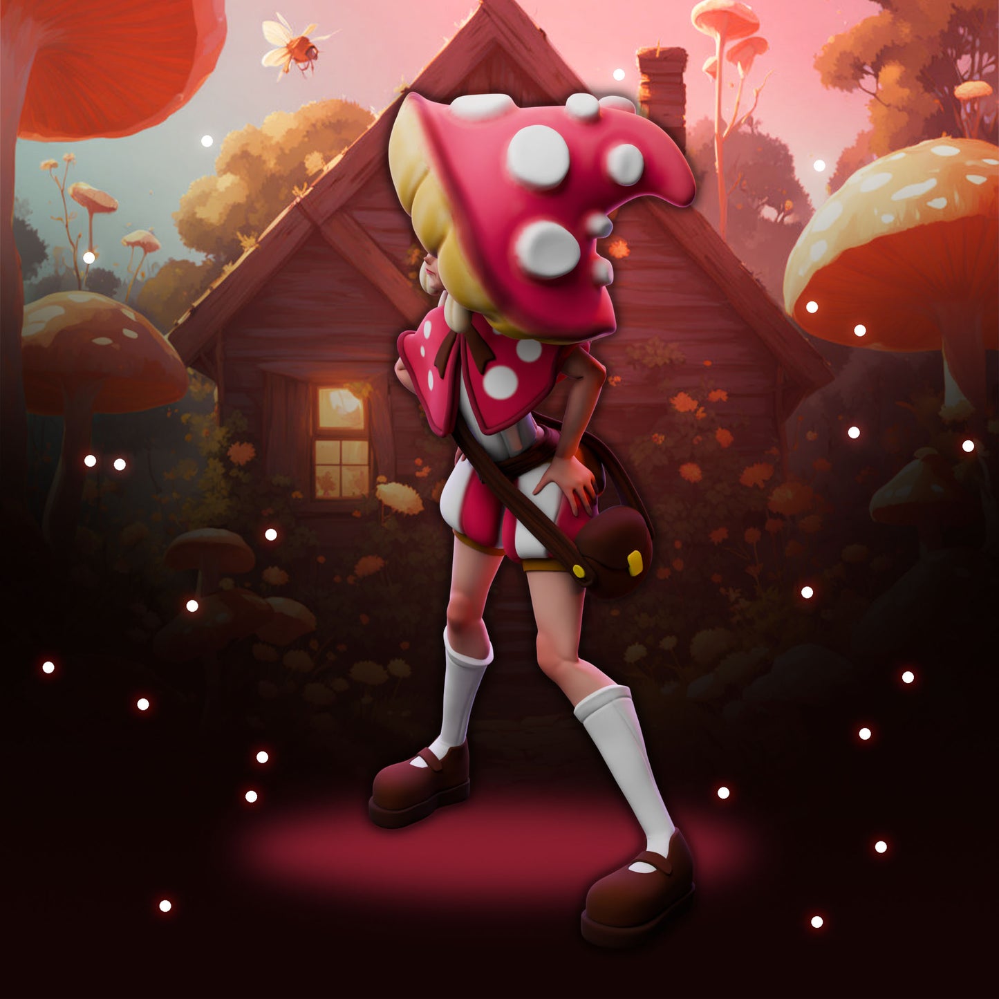 Anexeo's Forge - Woodland Witches - Chanterelle - 32/75mm Pin Up/Figure/Model/Diorama - Helios3DPrinting