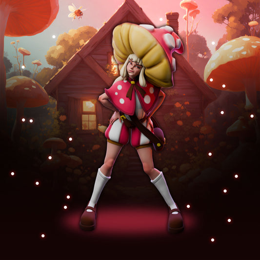 Anexeo's Forge - Woodland Witches - Chanterelle - 32/75mm Pin Up/Figure/Model/Diorama - Helios3DPrinting