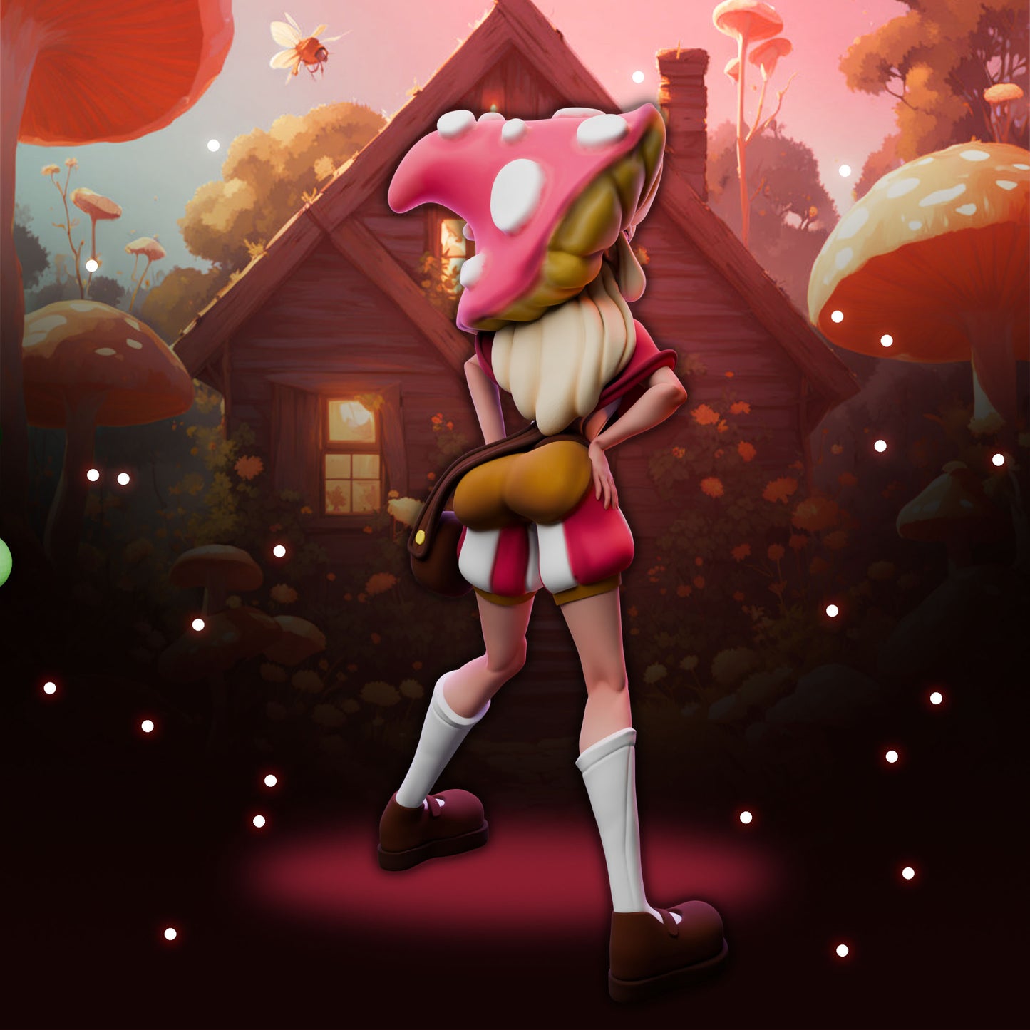 Anexeo's Forge - Woodland Witches - Chanterelle - 32/75mm Pin Up/Figure/Model/Diorama - Helios3DPrinting