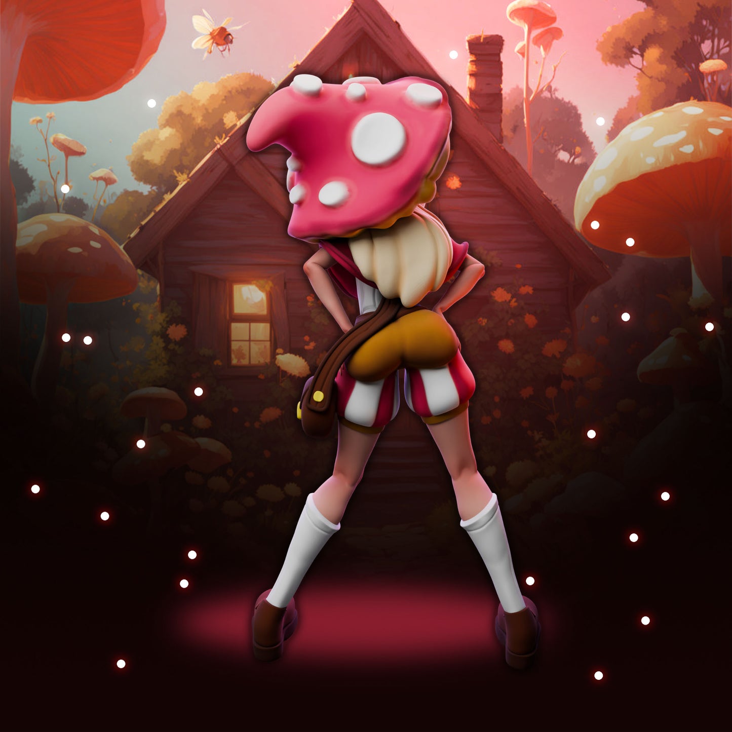 Anexeo's Forge - Woodland Witches - Chanterelle - 32/75mm Pin Up/Figure/Model/Diorama - Helios3DPrinting