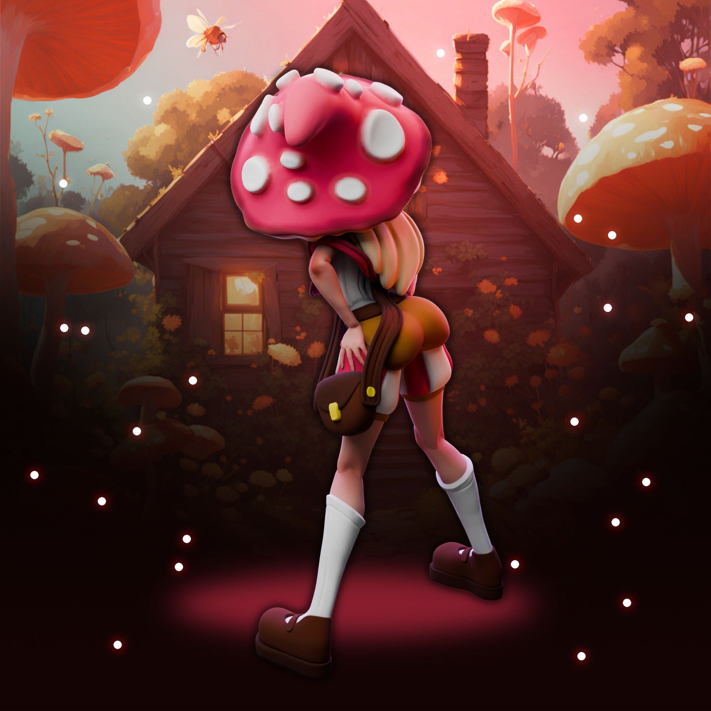 Anexeo's Forge - Woodland Witches - Chanterelle - 32/75mm Pin Up/Figure/Model/Diorama - Helios3DPrinting