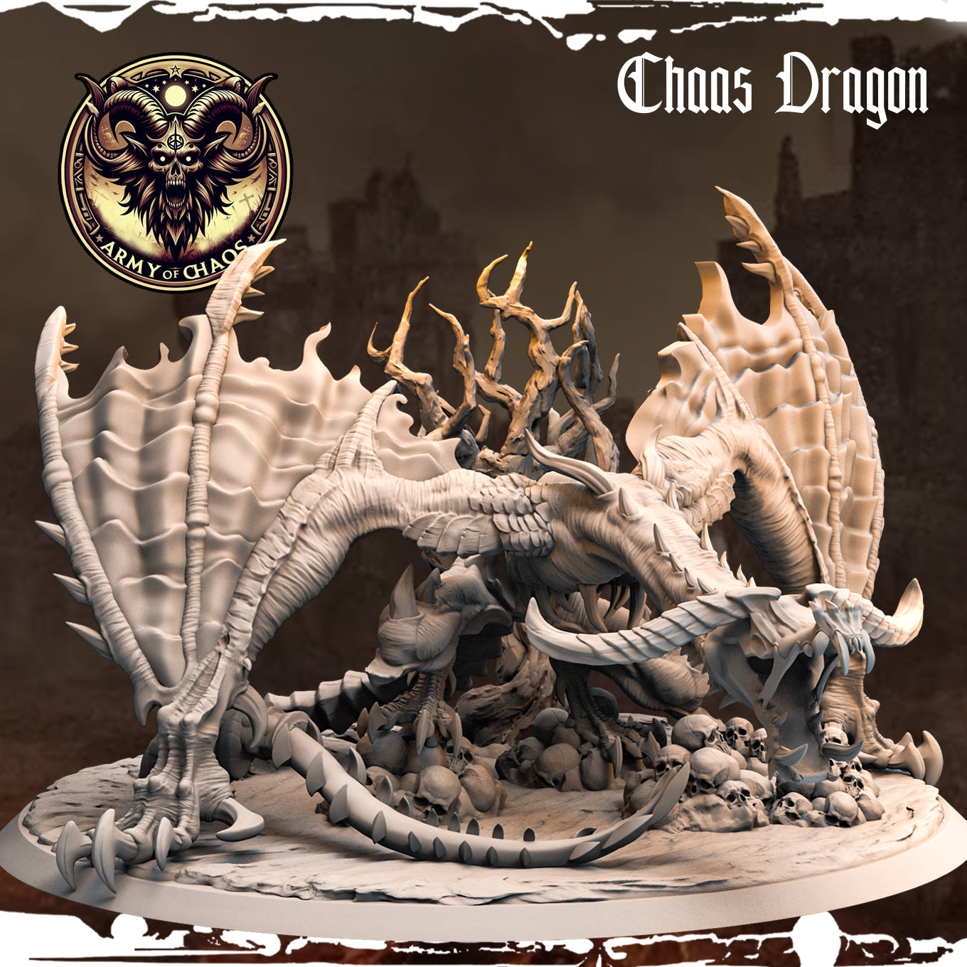Monolith Arts - Beasts - Chaos Dragon - DnD/TTRPG Figure/Miniature