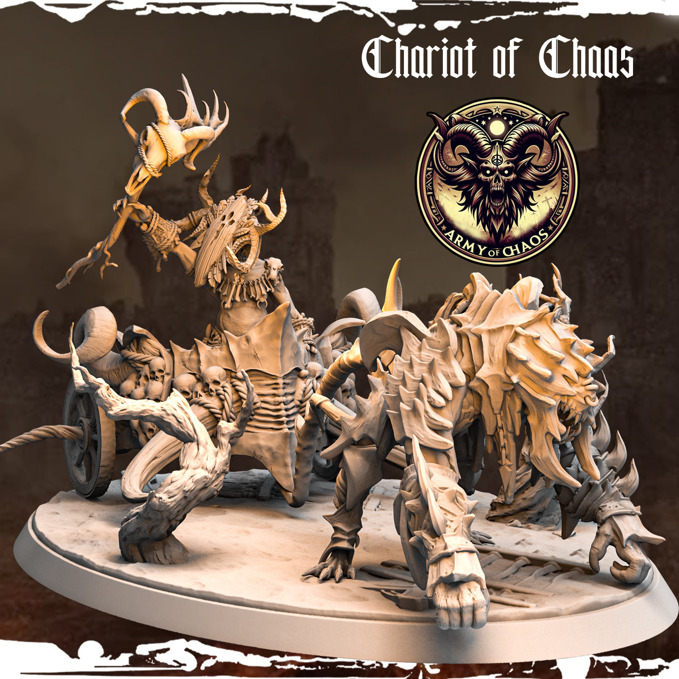 Monolith Arts - Beasts - Chariot of Chaos - DnD/TTRPG Figure/Miniature