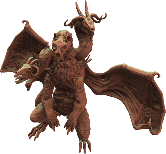 Crippled God Foundry - Shadowcurse - Chimera - DnD/TTRPG Figure/Miniature