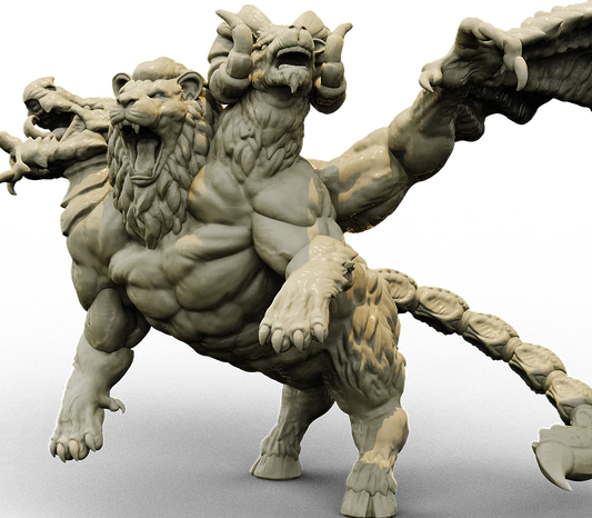 Brayan Nafarrate - Bestiary #4 - Chimera #1 - DnD/TTRPG Figure/Miniature