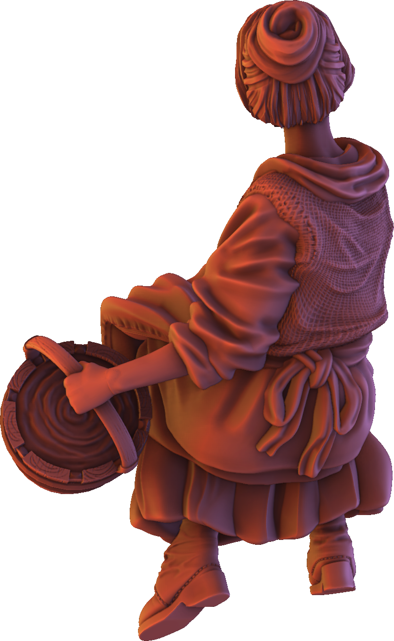 Forged Path - Willowbrook Underworld - Cleaning Lady - DnD/TTRPG Figure/Miniature