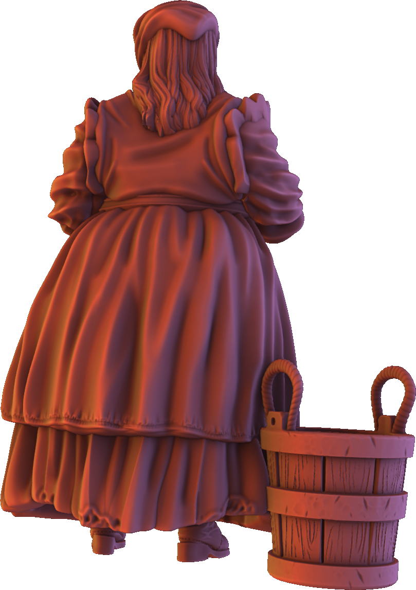 Forged Path - Willowbrook Underworld - Cleaning Lady - DnD/TTRPG Figure/Miniature