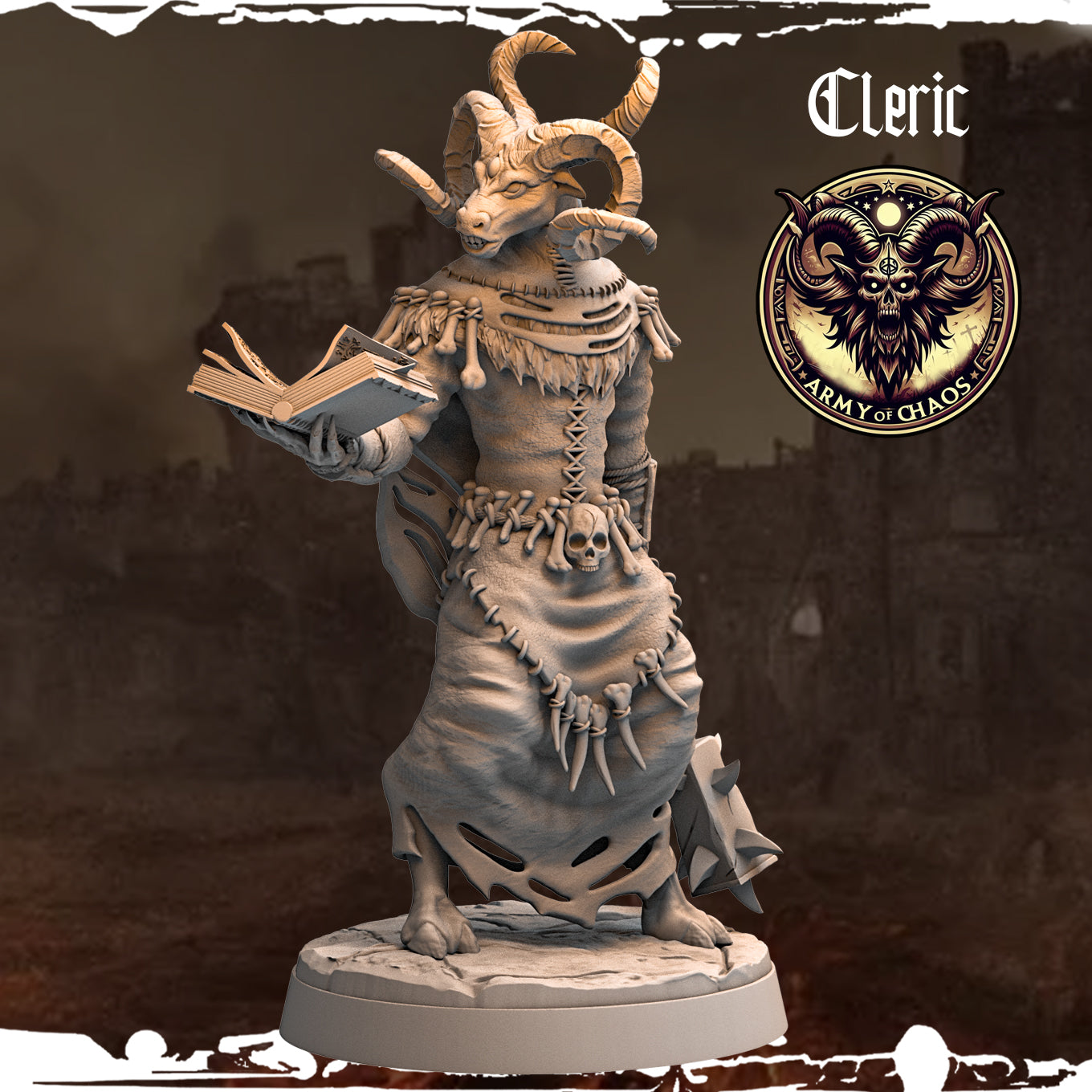 Monolith Arts - Beasts - Cleric #5 - DnD/TTRPG Figure/Miniature