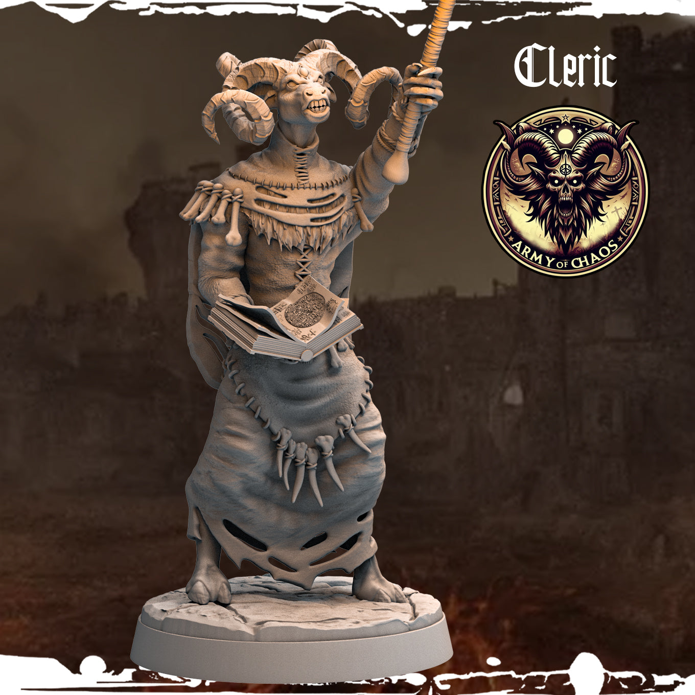 Monolith Arts - Beasts - Cleric #6 - DnD/TTRPG Figure/Miniature