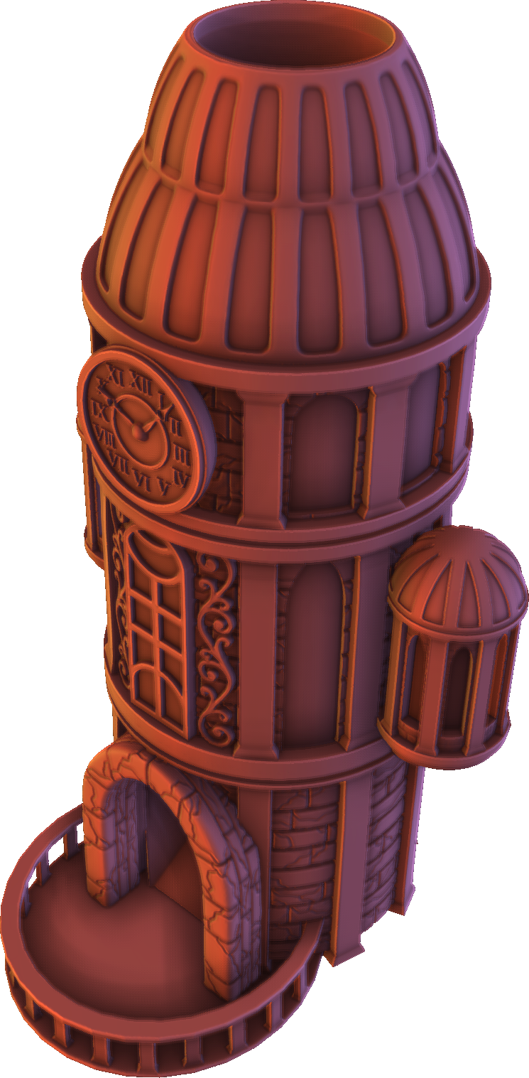 Hera'Stone - Clock Dice Tower - DnD/TTRPG/Roleplaying/Wargames
