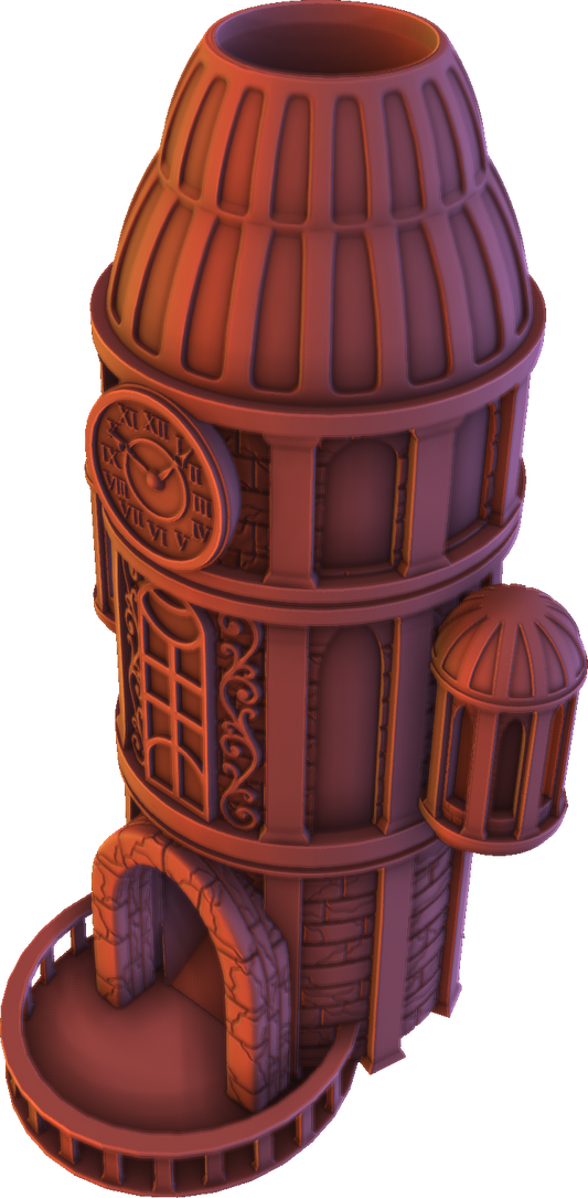 Hera'Stone - Clock Dice Tower - DnD/TTRPG/Roleplaying/Wargames