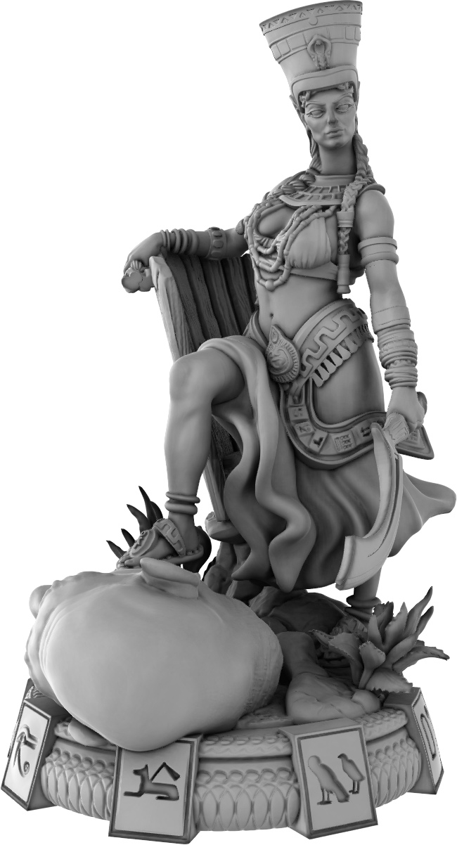 Devi Miniatures - Egyptians - Warrior Queen - 75mm Pin Up/Figure/Model/Diorama