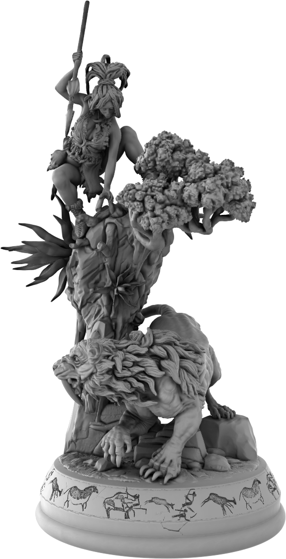 Devi Miniatures - Primal Ladies - Niva - 75mm Pin Up/Figure/Model/Diorama