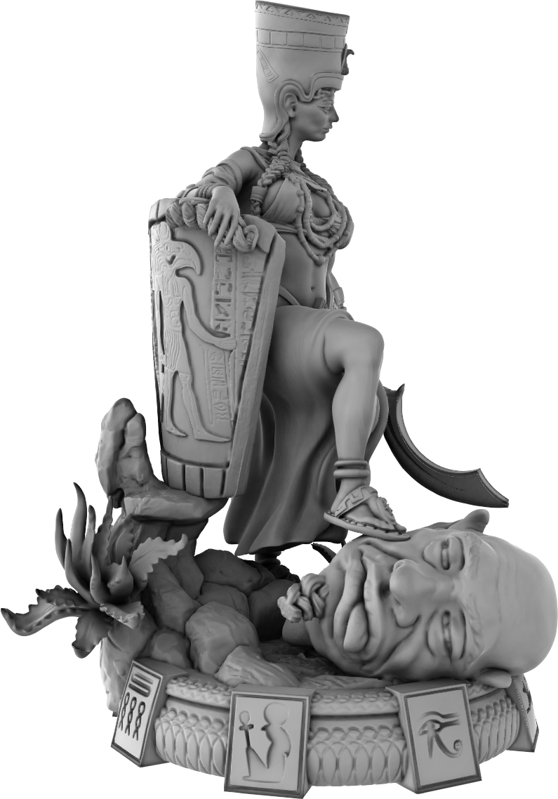 Devi Miniatures - Egyptians - Warrior Queen - 75mm Pin Up/Figure/Model/Diorama