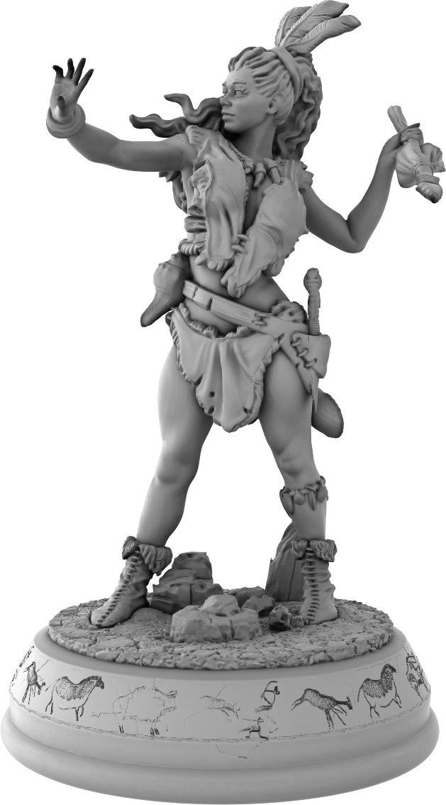 Devi Miniatures - Primal Ladies - Ayala - 75mm Pin Up/Figure/Model/Diorama