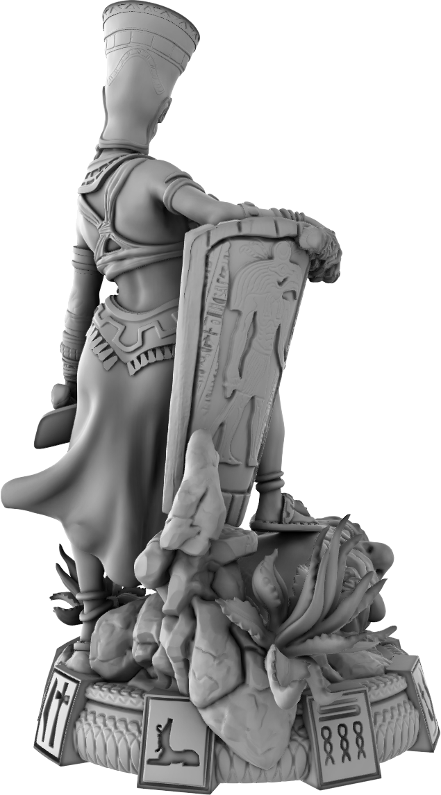 Devi Miniatures - Egyptians - Warrior Queen - 75mm Pin Up/Figure/Model/Diorama