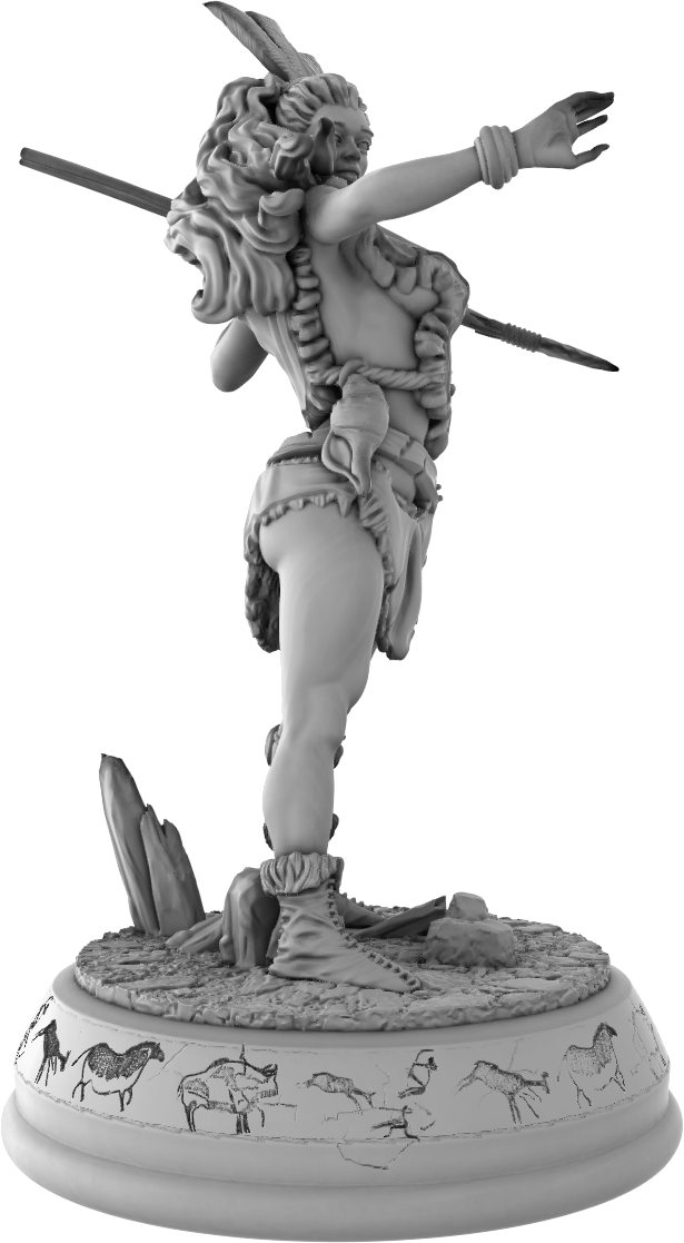 Devi Miniatures - Primal Ladies - Ayala - 75mm Pin Up/Figure/Model/Diorama