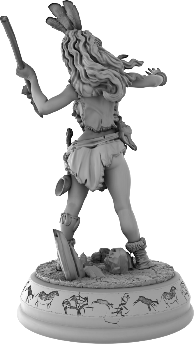 Devi Miniatures - Primal Ladies - Ayala - 75mm Pin Up/Figure/Model/Diorama
