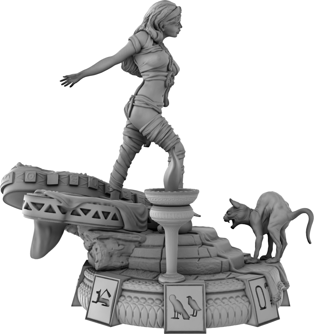 Devi Miniatures - Egyptians - Princess Mummy - 75mm Pin Up/Figure/Model/Diorama