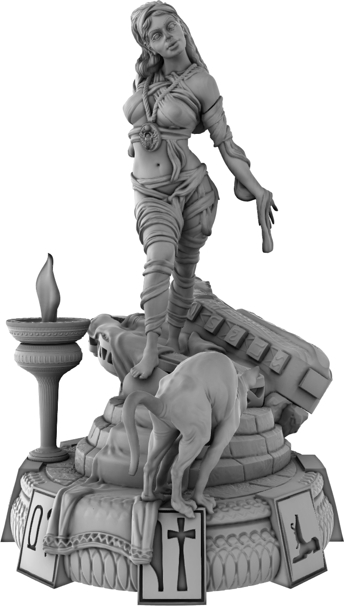 Devi Miniatures - Egyptians - Princess Mummy - 75mm Pin Up/Figure/Model/Diorama