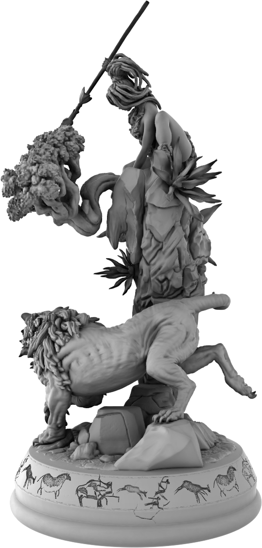 Devi Miniatures - Primal Ladies - Niva - 75mm Pin Up/Figure/Model/Diorama