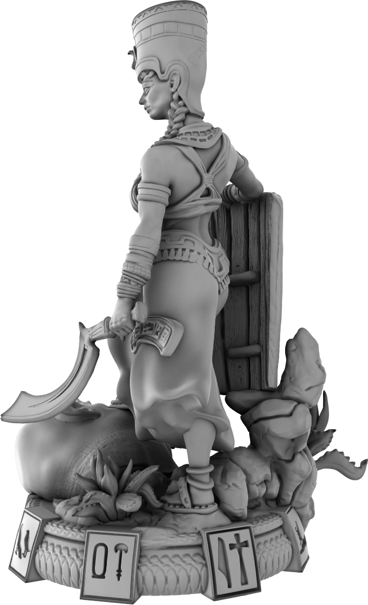 Devi Miniatures - Egyptians - Warrior Queen - 75mm Pin Up/Figure/Model/Diorama