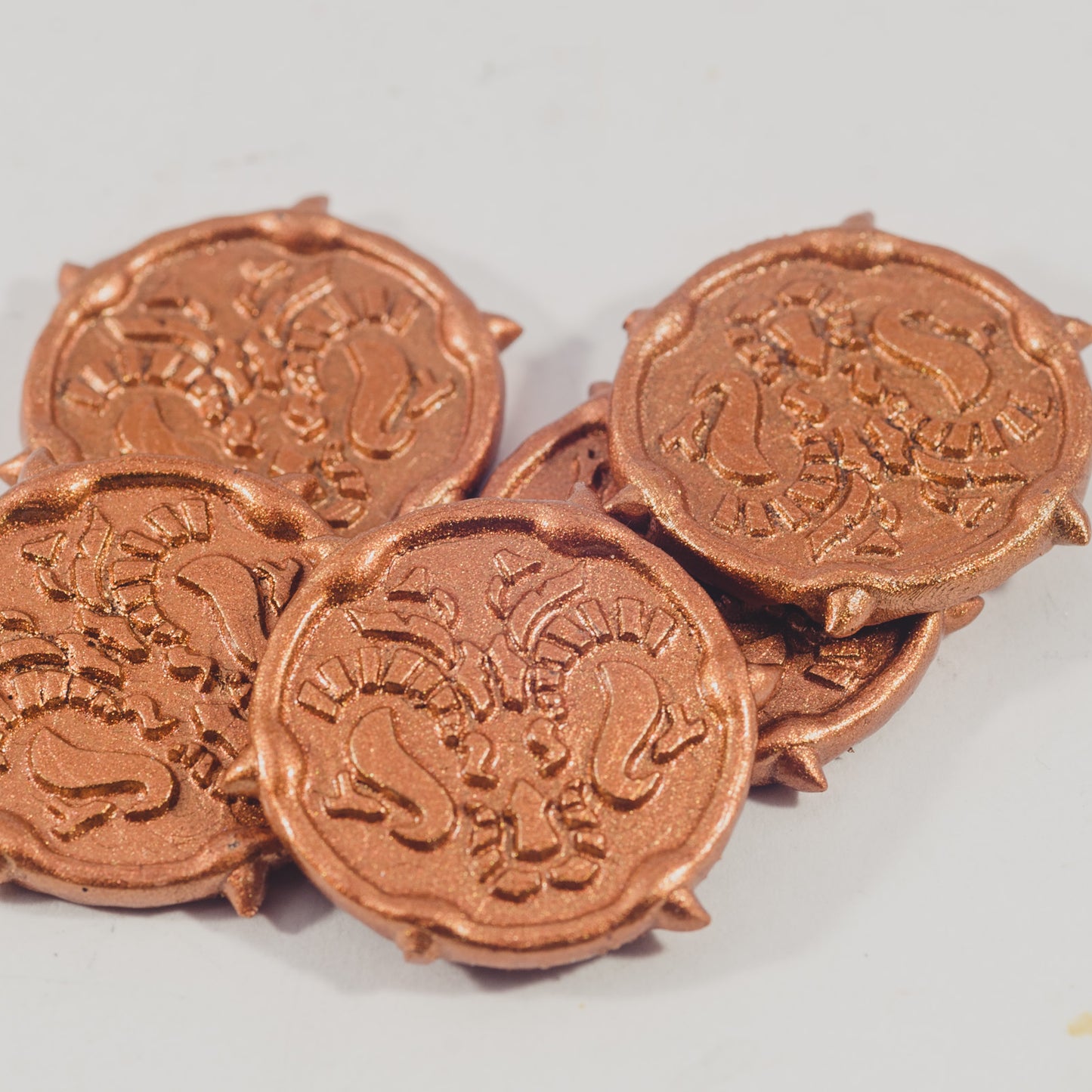 Unchained Games - Lizardfolk Coins x5 - DnD/TTRPG/Roleplaying/Wargames