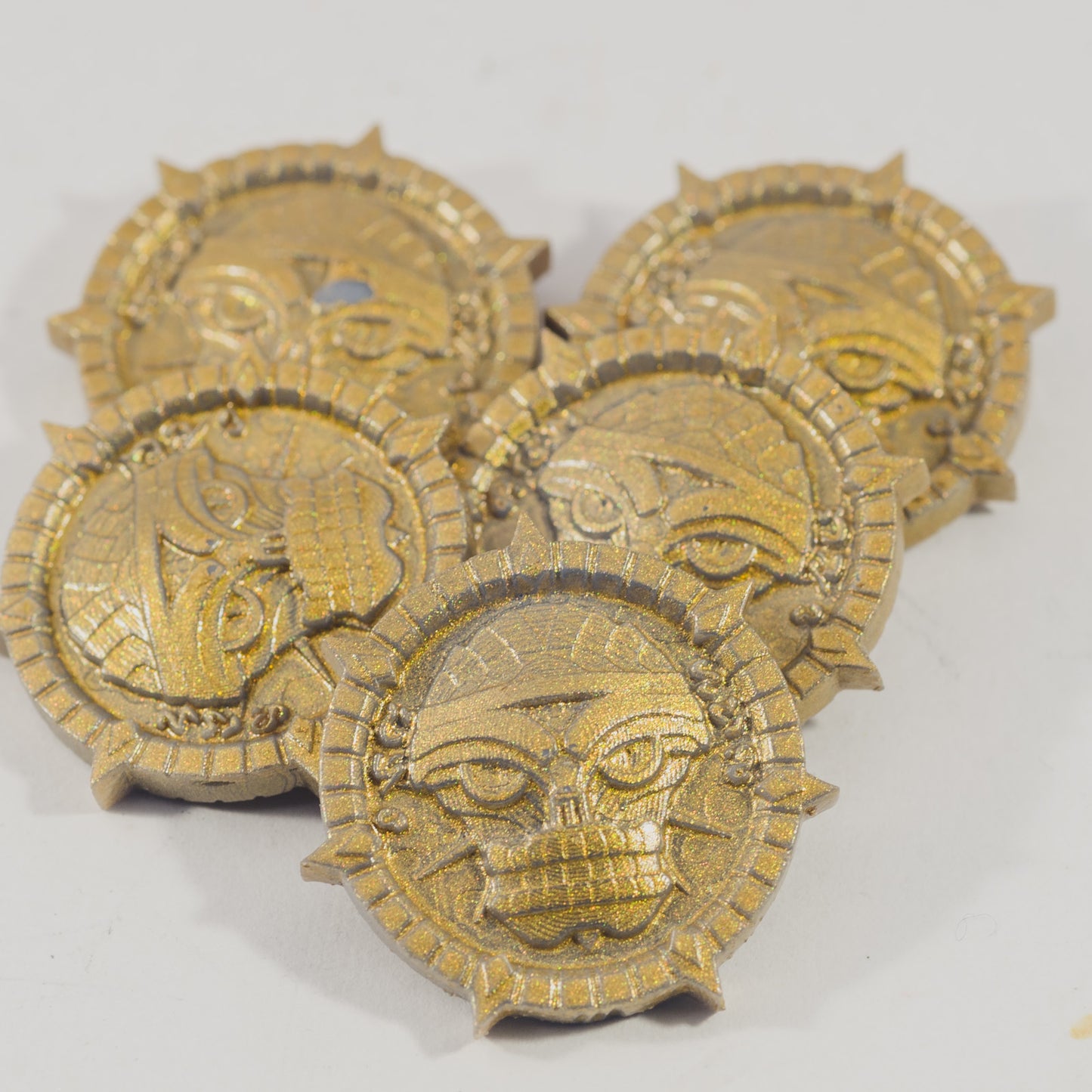 Unchained Games - Lizardfolk Coins x5 - DnD/TTRPG/Roleplaying/Wargames