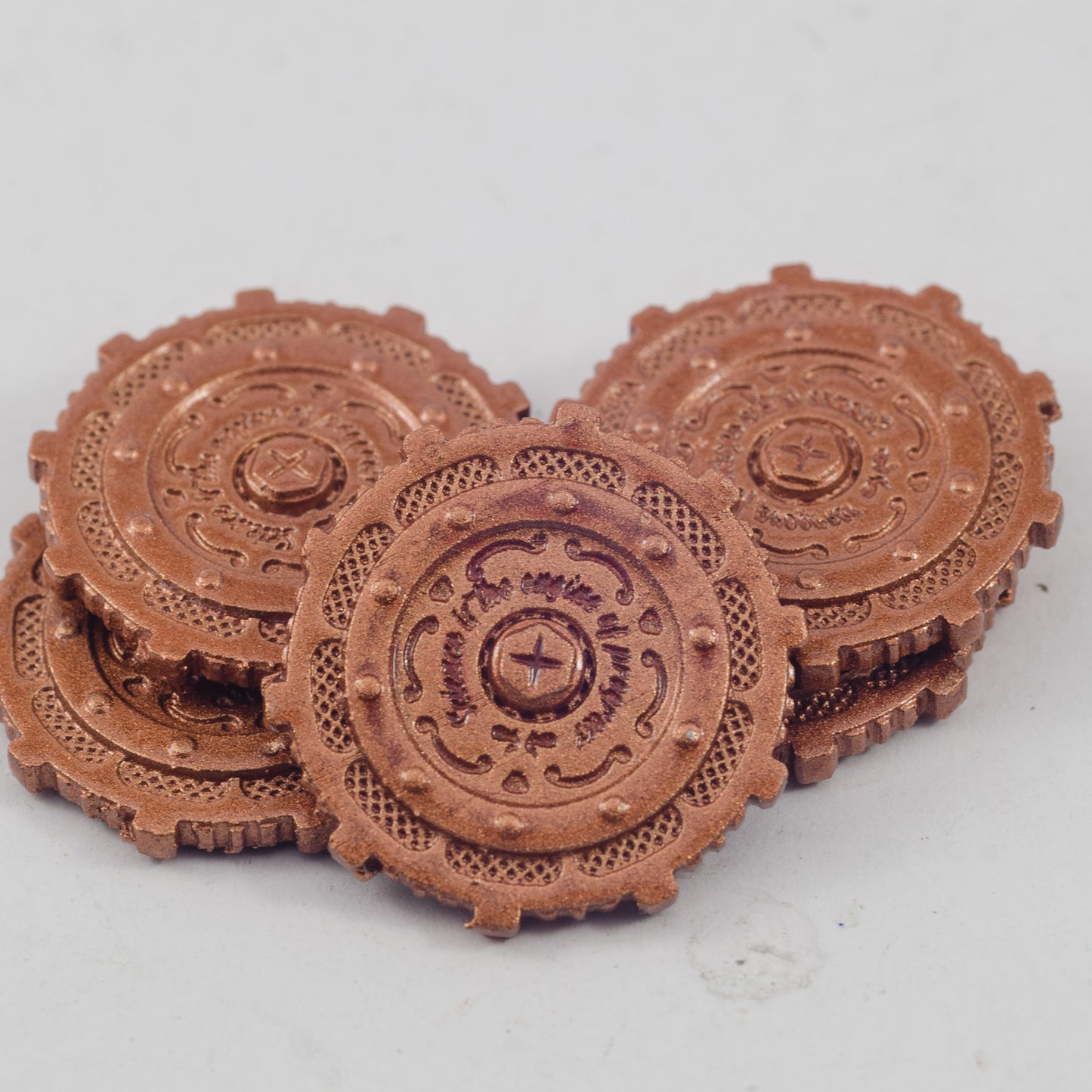 Unchained Games - Steampunk Coins x5 - DnD/TTRPG/Roleplaying/Wargames
