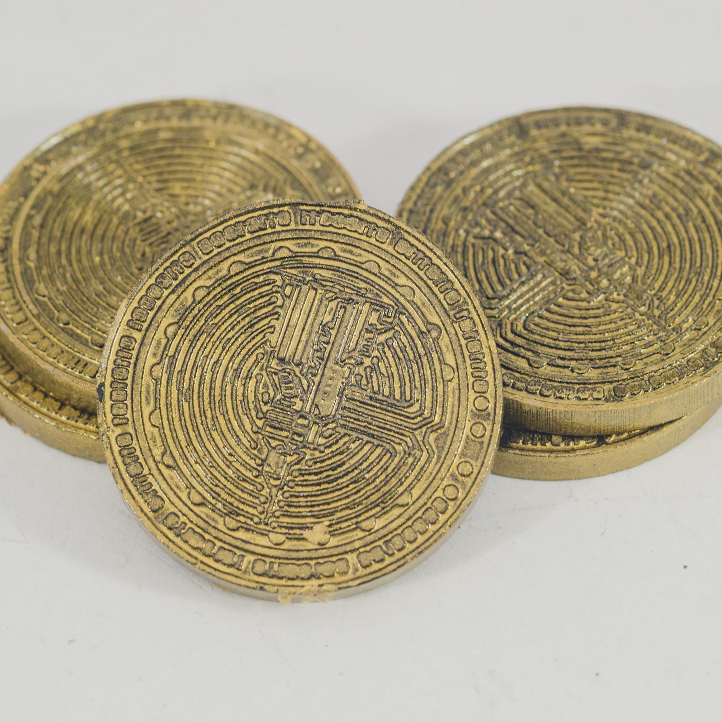 Unchained Games - Sci-Fi Coins x5 - DnD/TTRPG/Roleplaying/Wargames