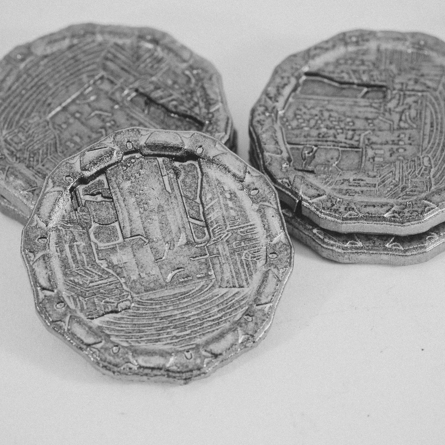 Unchained Games - Sci-Fi Coins x5 - DnD/TTRPG/Roleplaying/Wargames