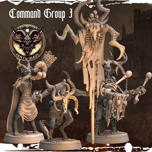 Monolith Arts - Beasts - Command Group #1 - DnD/TTRPG Figure/Miniature