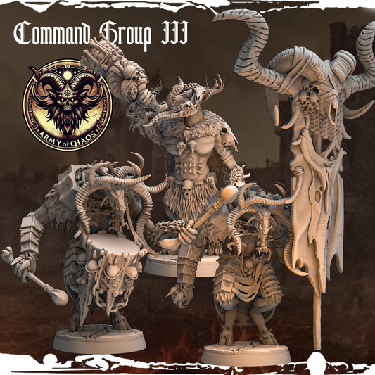 Monolith Arts - Beasts - Command Group #3 - DnD/TTRPG Figure/Miniature