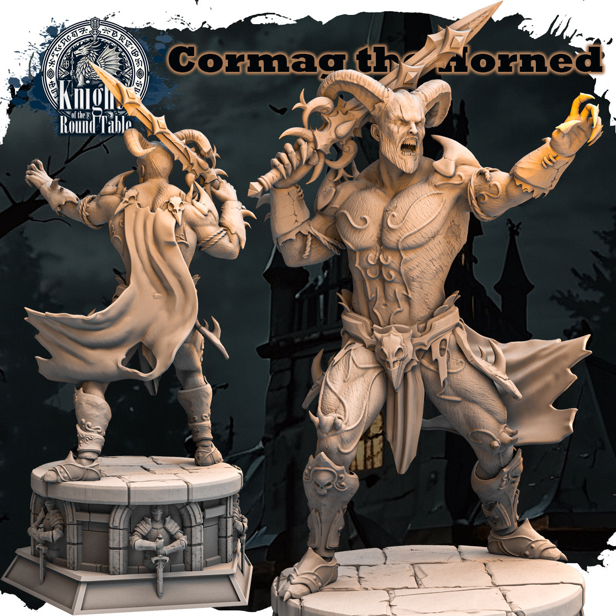 Haito - Round Table #2 - Cormag the Horned - 150mm Pin Up/Figure/Model/Diorama