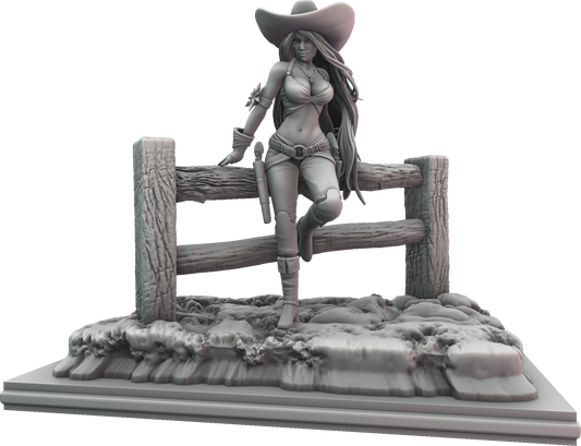 Tatiana Klein - Curvaceous Resin #1 - Cowgirl - 75/200mm Pin Up/Figure/Model/Diorama