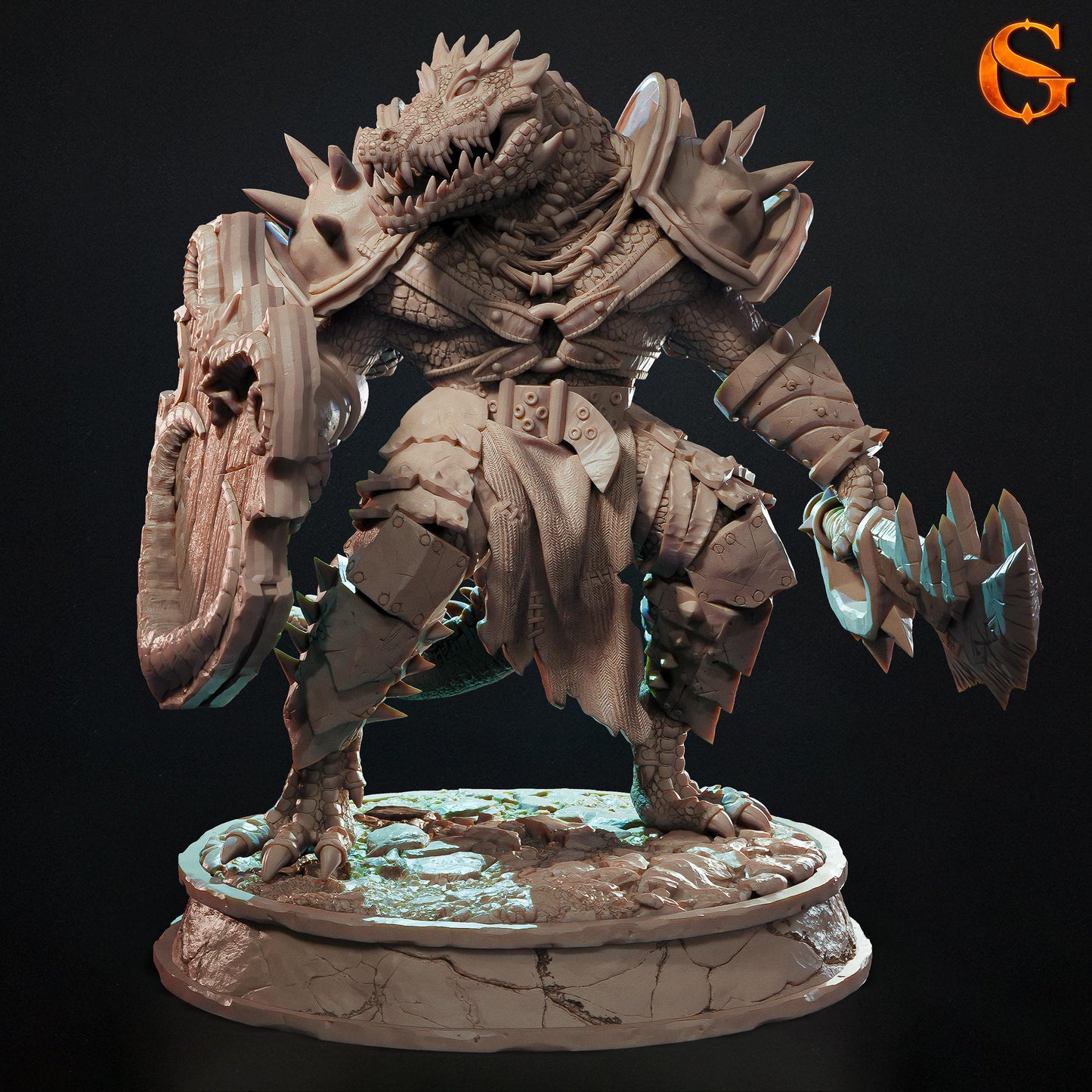 Solgoodcreations - Werecrocodile - DnD/TTRPG Figure/Miniature