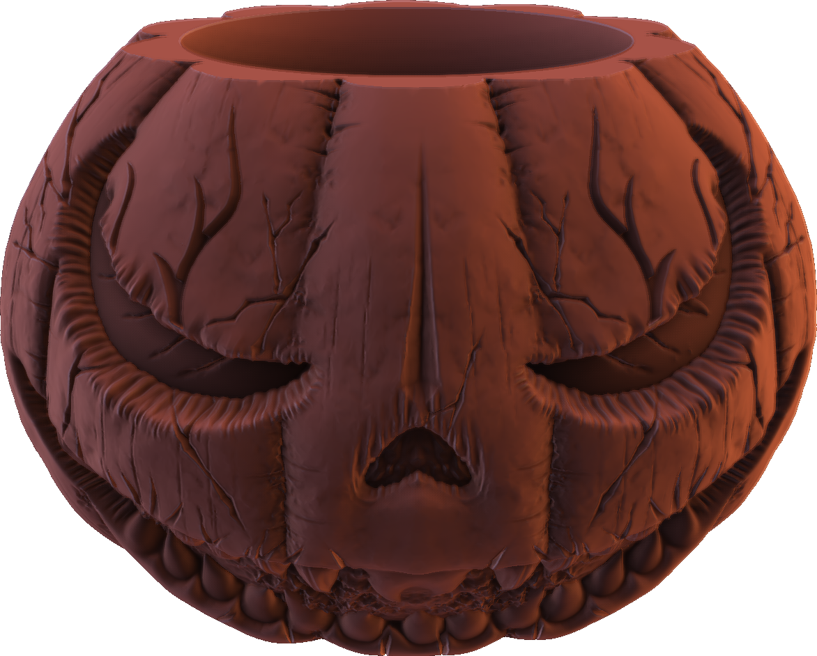 Digital Creative Works - Halloween Pumpkin Jar #1 - Prop/Decoration