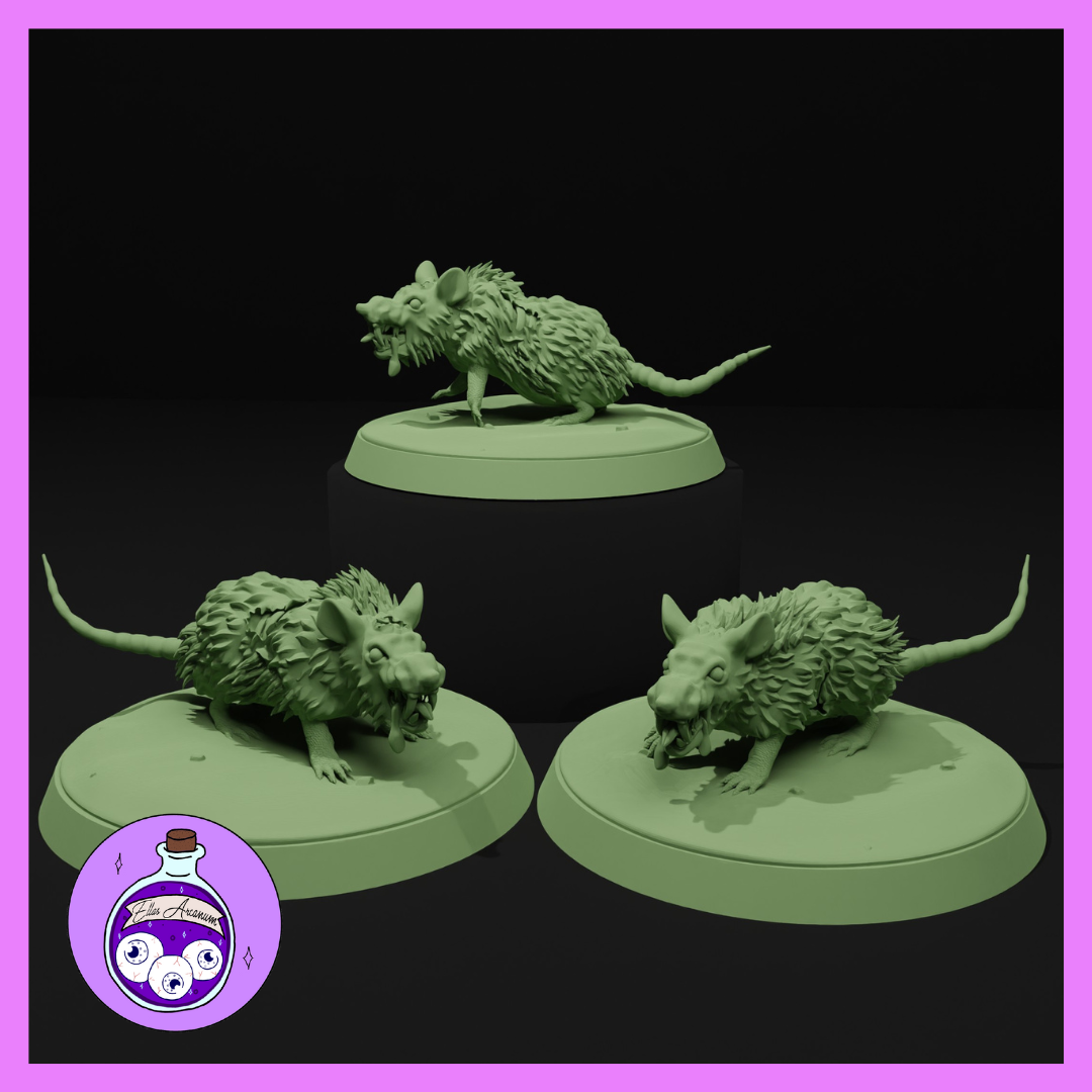 Ella's Arcanum - The Hag's Lair - Cursed Giant Rats - DnD/Pathfinder