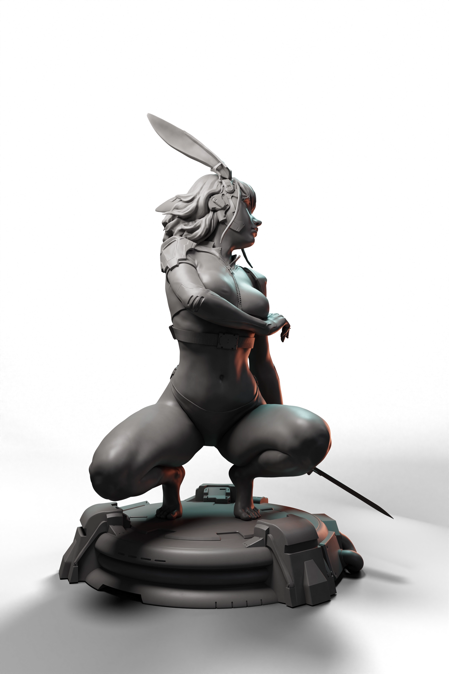 Arxila - Cyber Bunny - 75/120mm Pin Up/Figure/Model/Diorama