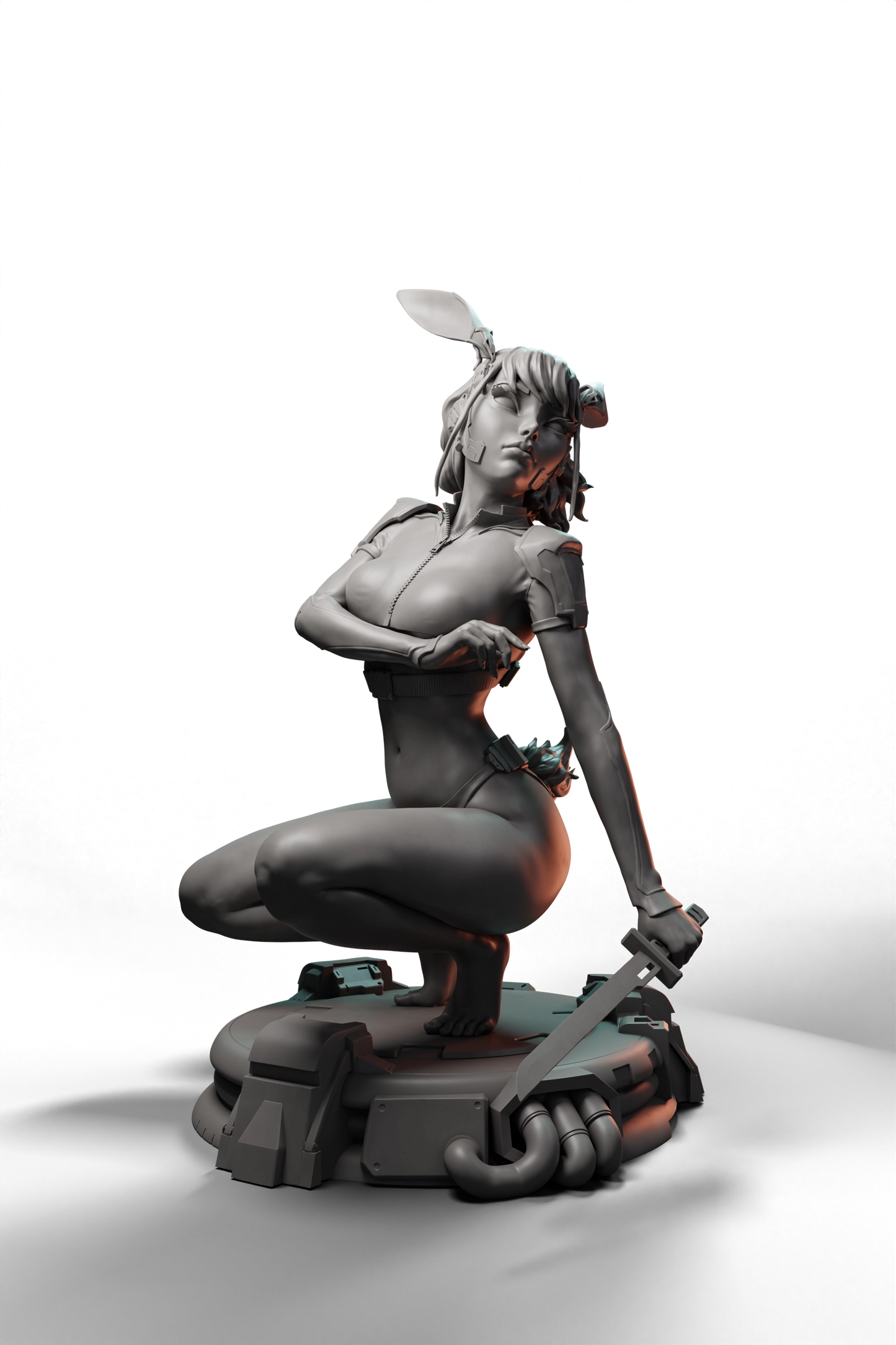 Arxila - Cyber Bunny - 75/120mm Pin Up/Figure/Model/Diorama