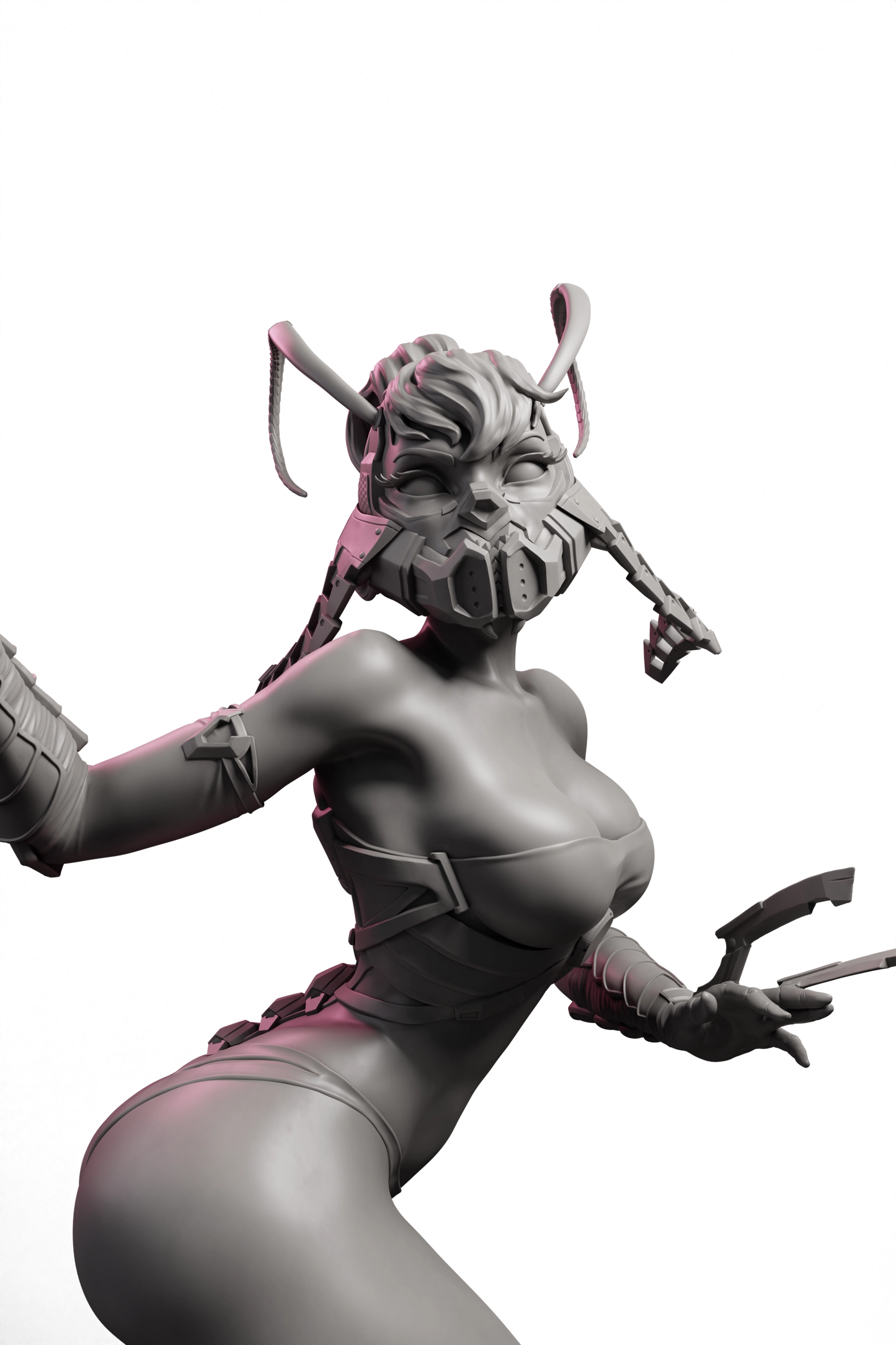 Arxila - Cyber Mantis - 75/120mm Pin Up/Figure/Model/Diorama