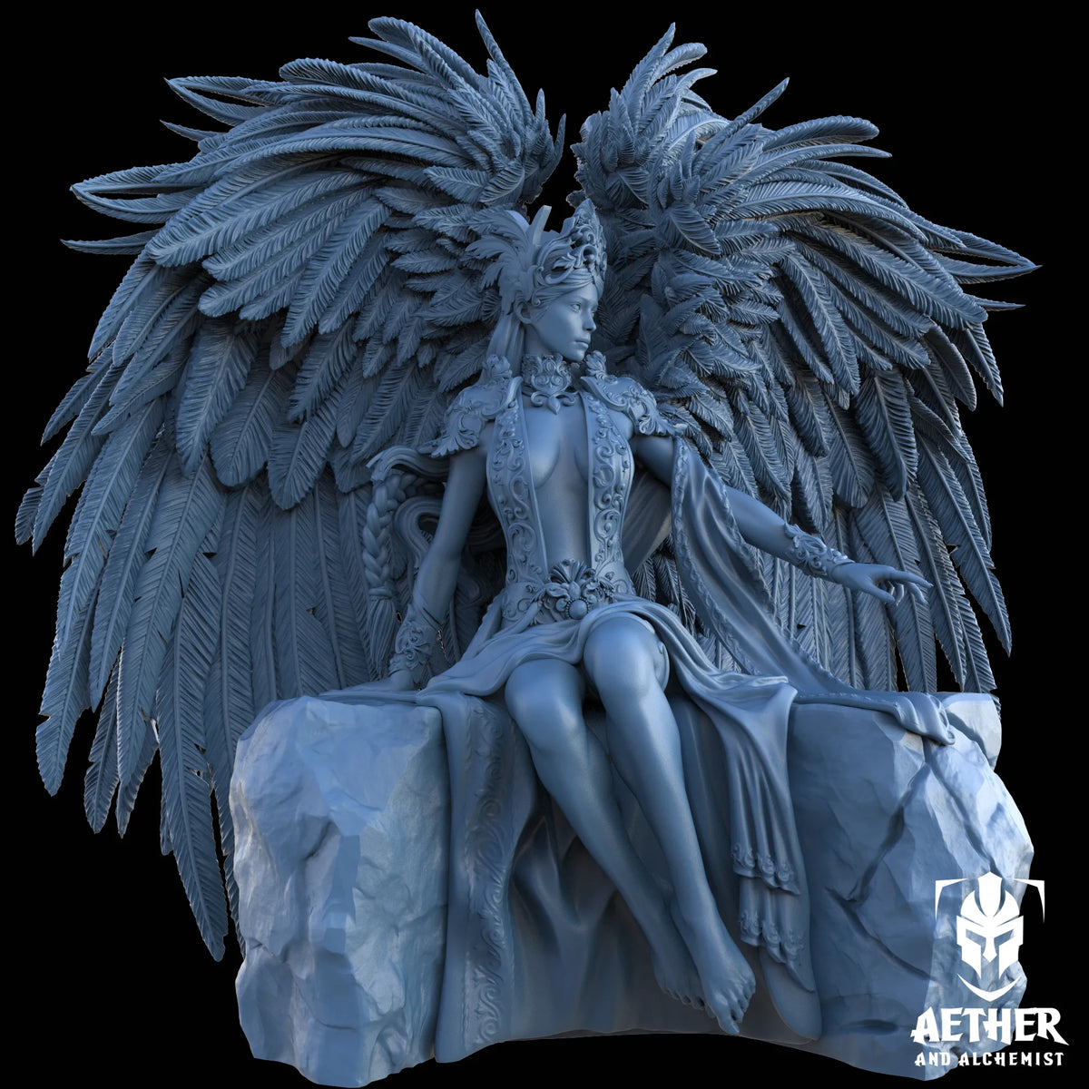 Aether & Alchemist - Auriel Lightbringer - 75mm Pin Up/Figure/Model/Diorama
