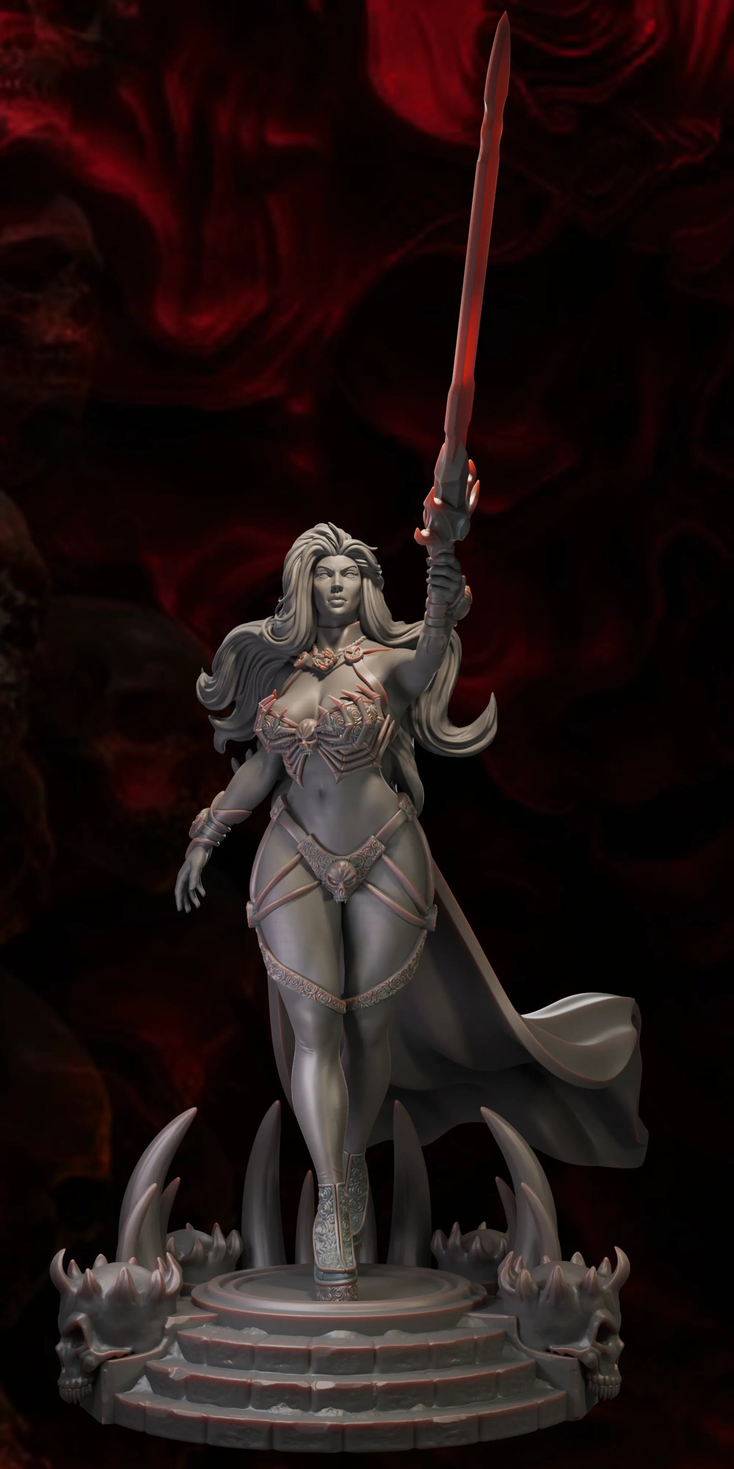 Black Fins Miniatures - Lilith Nightbloom - 75/100/200mm Pin Up/Figure/Model/Diorama