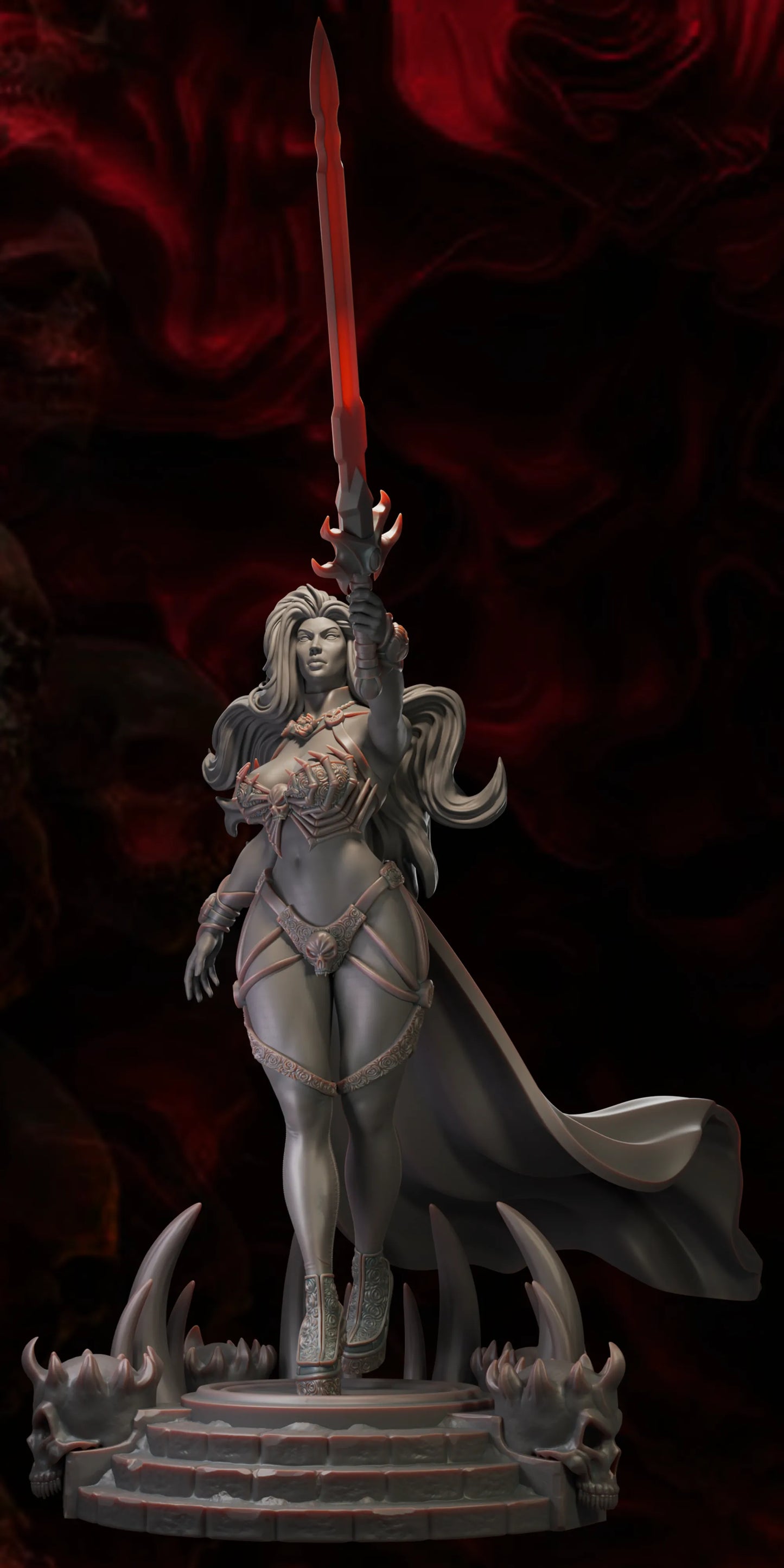 Black Fins Miniatures - Lilith Nightbloom - 75/100/200mm Pin Up/Figure/Model/Diorama