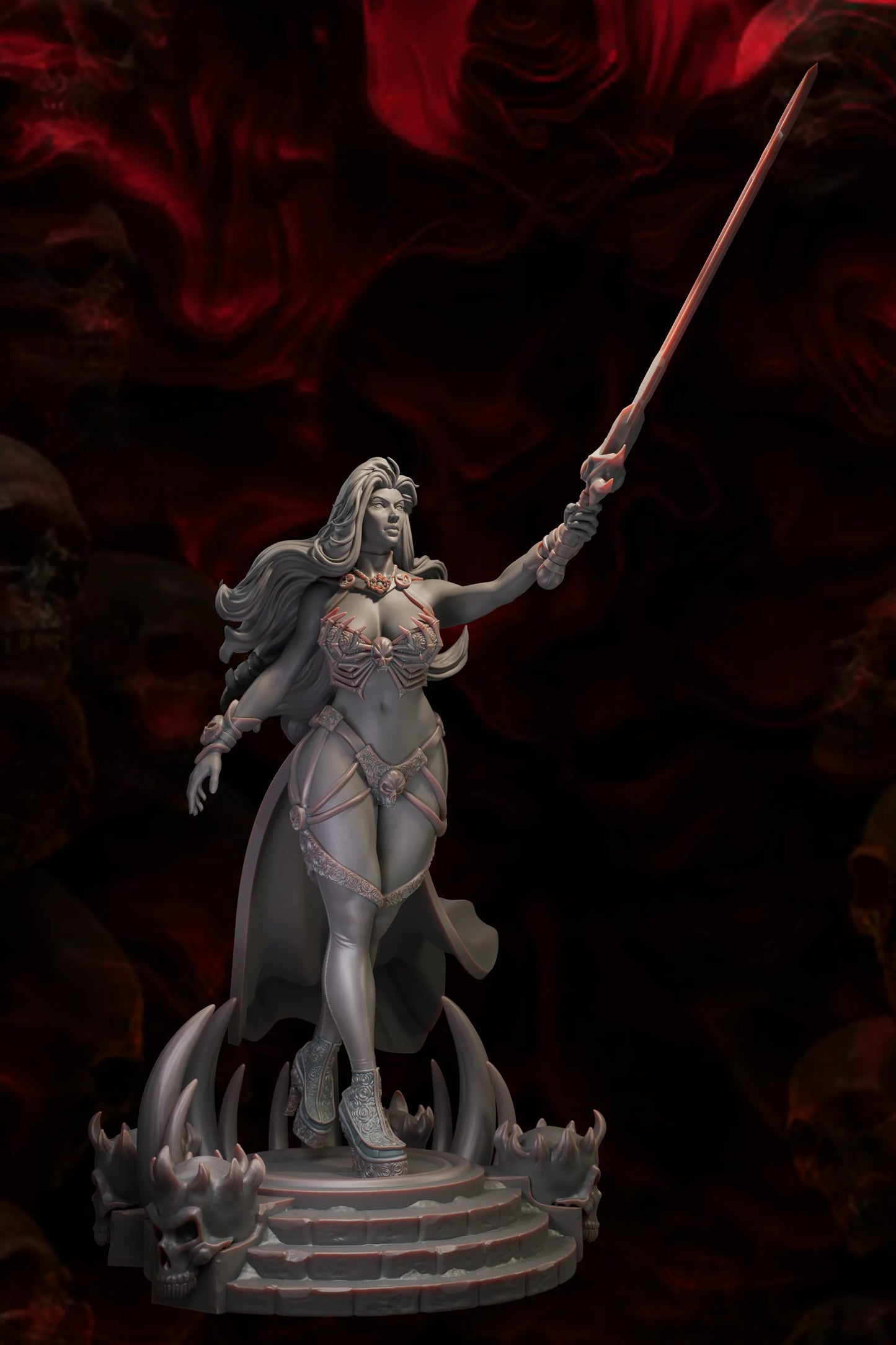 Black Fins Miniatures - Lilith Nightbloom - 75/100/200mm Pin Up/Figure/Model/Diorama
