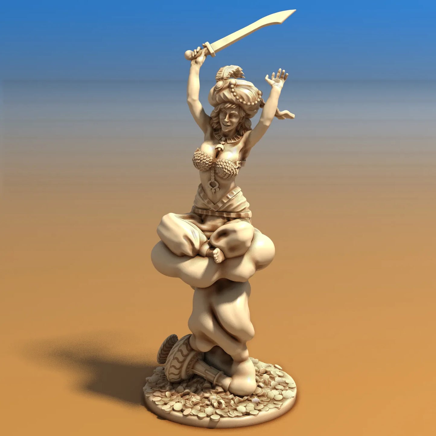 Medusa Miniatures - Djinni Female - DnD/TTRPG/Roleplaying/Wargames